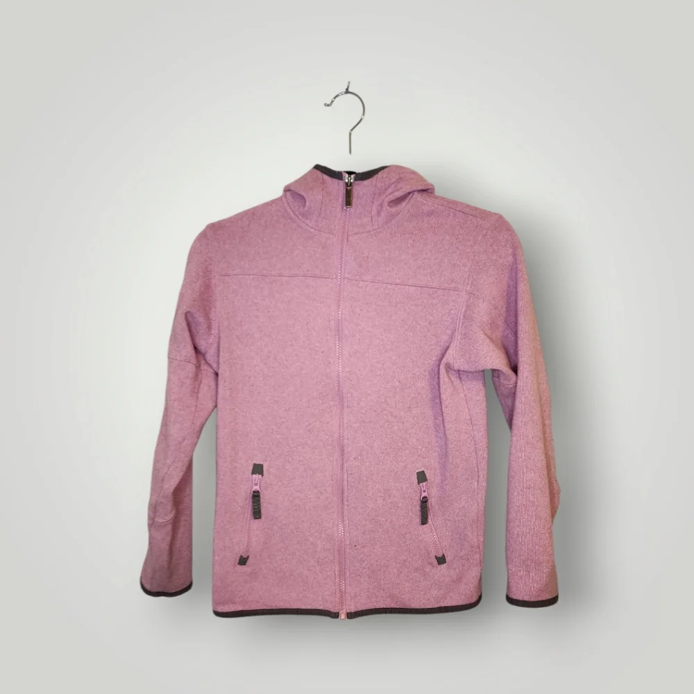 Lands' End Pink Sweater jacket Youth Sizs m 10 12